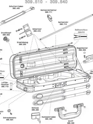 Must-Have Náhradní díly -Pouzdro pro housle Liuteria Maestro