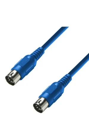 Levný Adam Hall kabel MIDI DIN 5 0,75m Blue