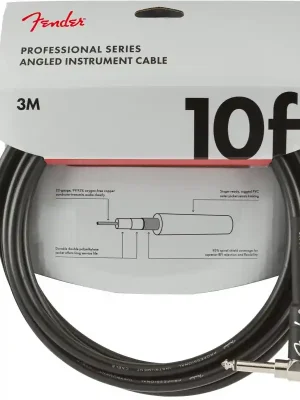 Fender Professional series instrument cable angled 10ft Víkendová Akce