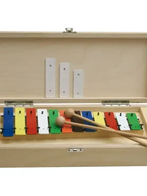 GOLDON - metalofon barevný - 12 kamenů v dřevěném boxu (11035) Oblíbený