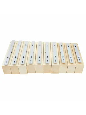 Levný Goldon set 10-ti basových metalofonových kamenů