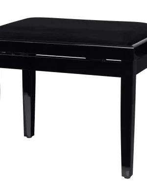 Proline klavírní stolička černá lesklá Omezená Nabídka